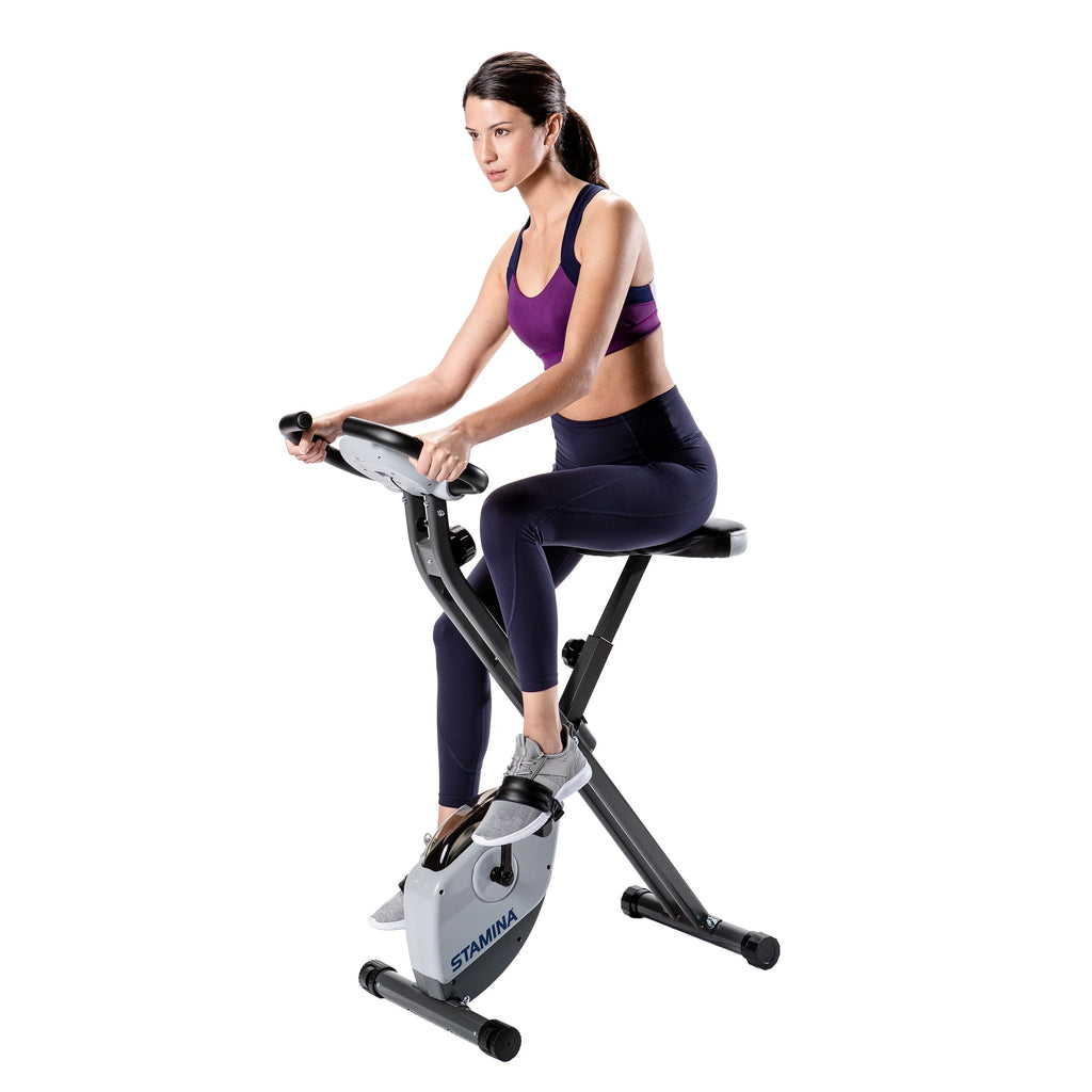 Folding Exercise Bike with Heart Rate Sensors Z491400