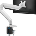 White Single Monitor Arm Desk Mount X633519