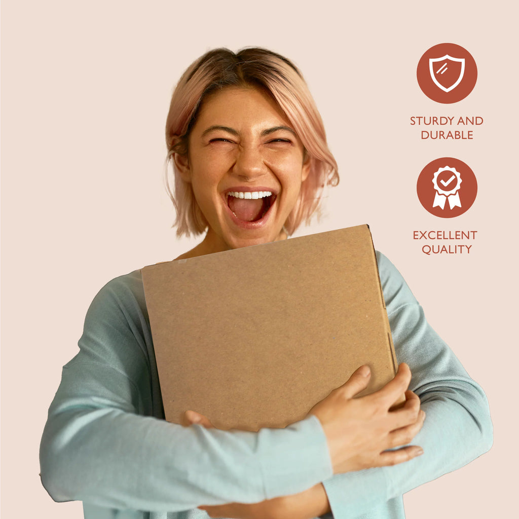 Brown 10x10x2.5 Inch Kraft Square Bakery Boxes 250 Pack T149
