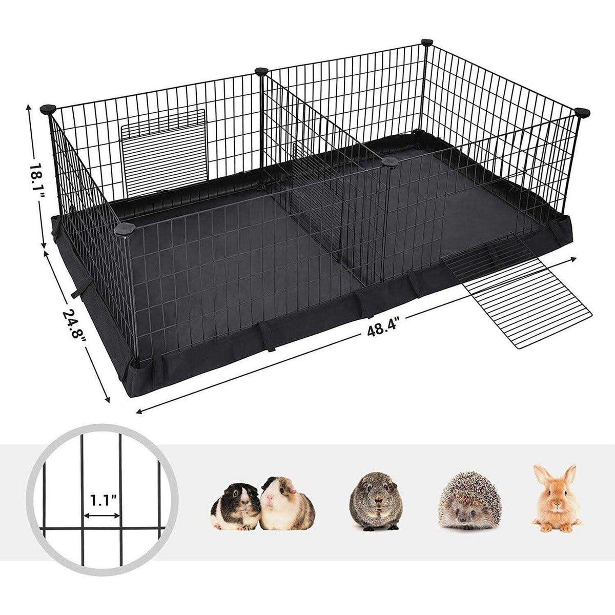 Pet Playpen with Divider Panel L755319