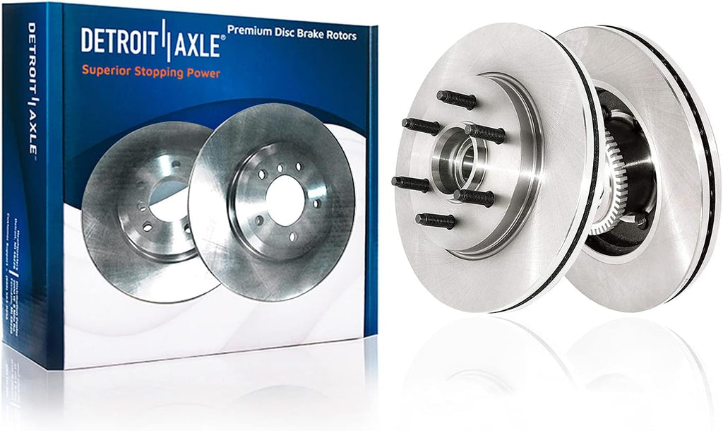 2WD 6-Lug Front Disc Rotors Brake Pads 6pc Set N594061