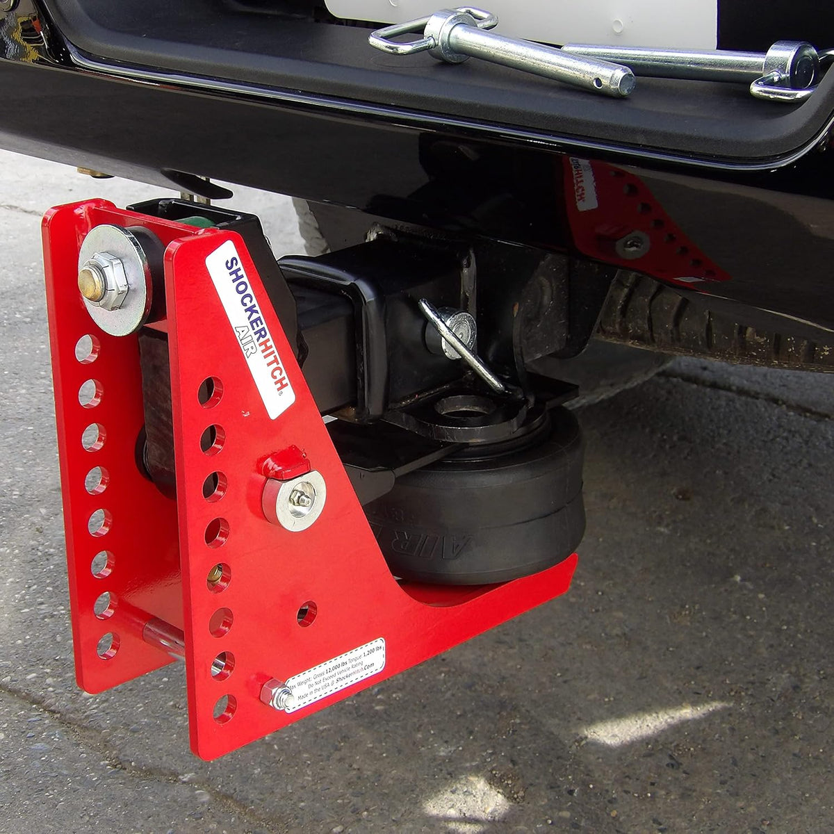 Air Hitch with Sway Control Ball Mount, 2" Hitch - 12,000 lbs C11402