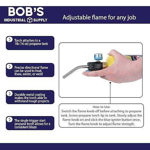 Propane Torch with Push Button Igniter G437