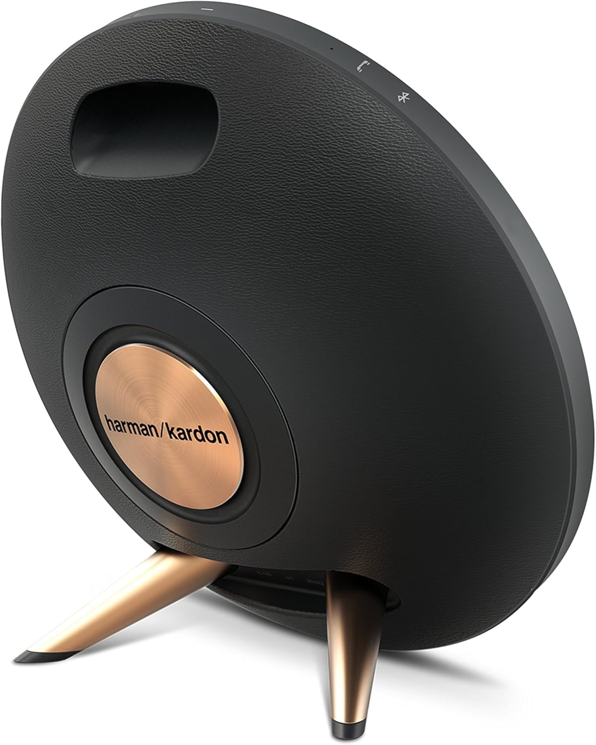 Black Wireless Speaker System with Rechargeable Battery and Built-in Microphone U742