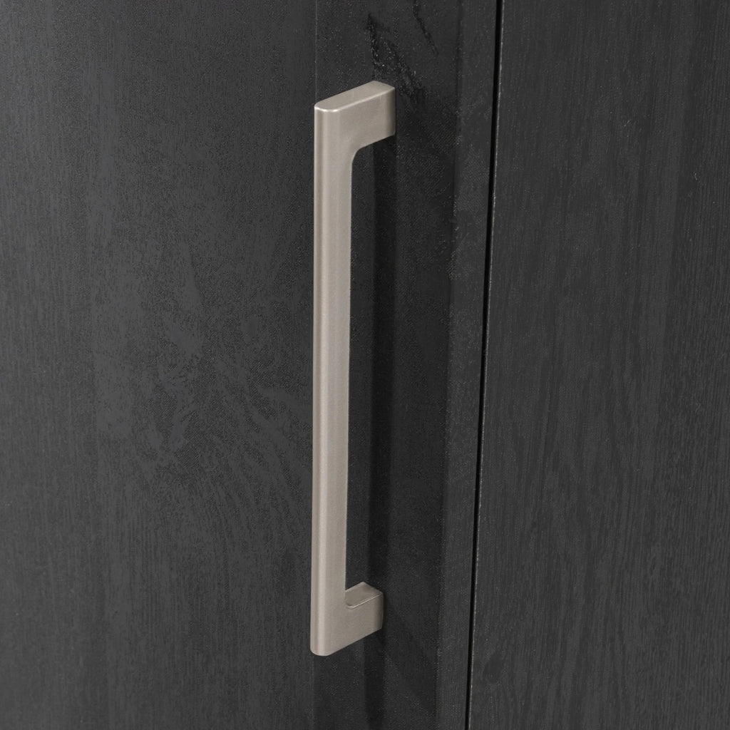 Engineered Wood Single Door Pantry in Raven Oak Finish G516861
