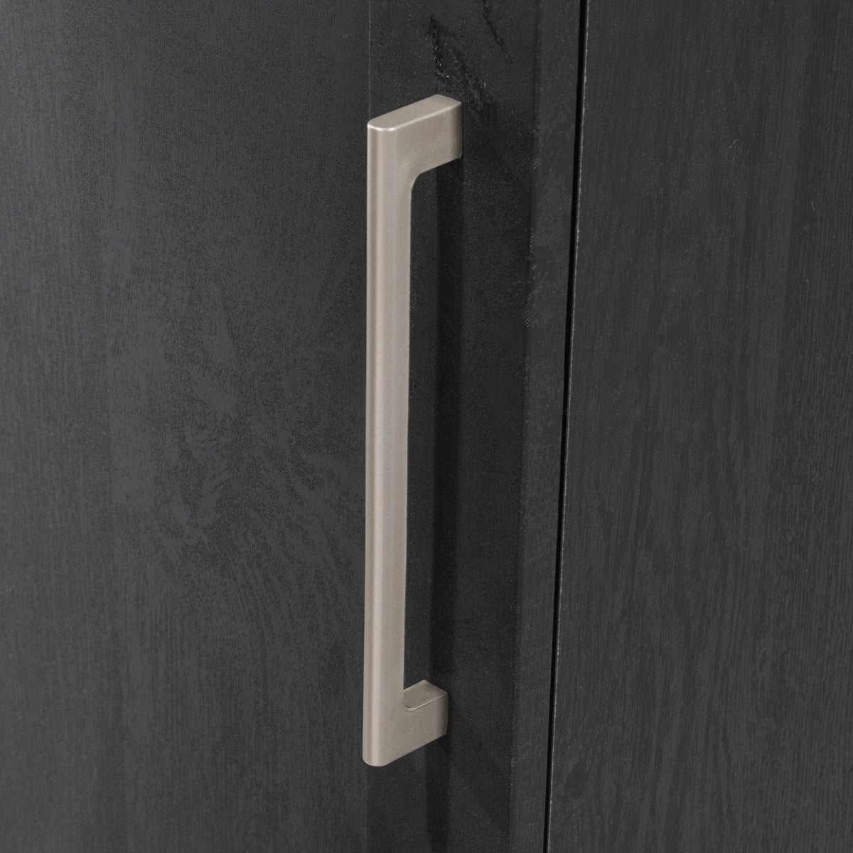 Engineered Wood Single Door Pantry in Raven Oak Finish G516861