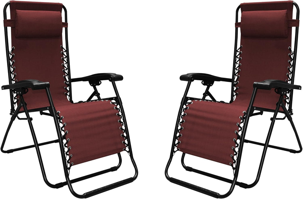 Black Zero Gravity Chair 2 Pack C25090