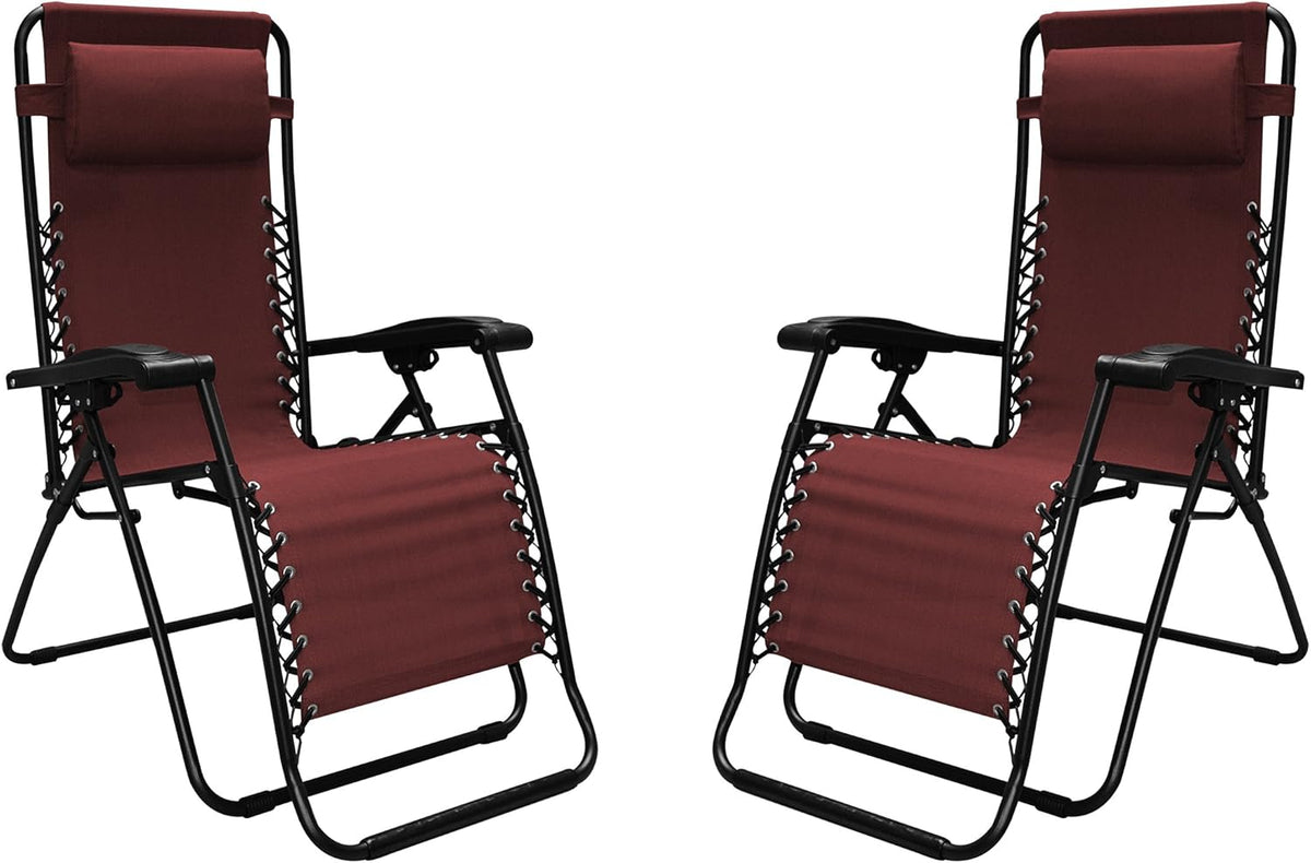 Black Zero Gravity Chair 2 Pack C25090