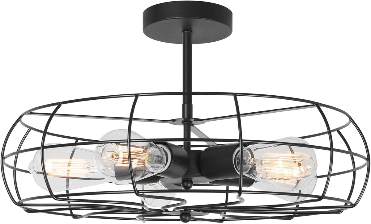 5-Light Semi-Flush Mount Ceiling Light B4710
