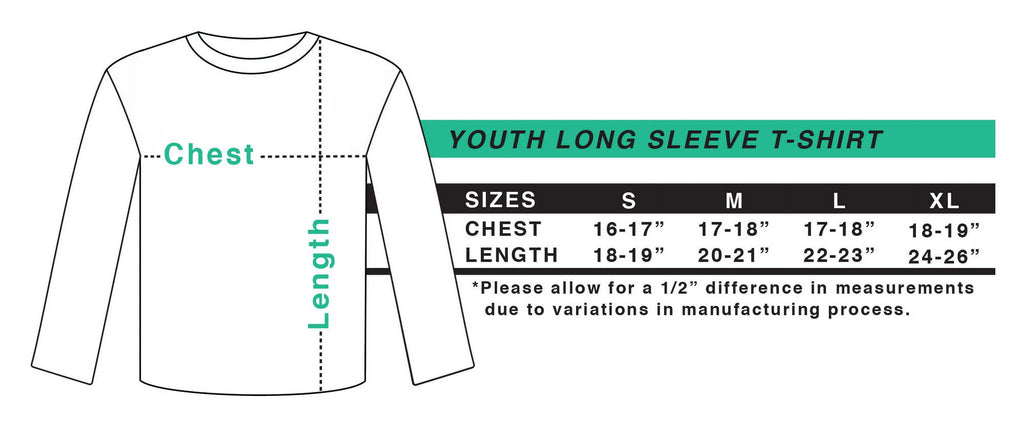Smoky Mountains Tennessee Long Sleeve Youth T-Shirt I9996