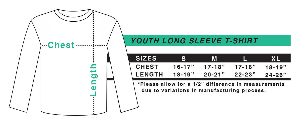 Smoky Mountains Tennessee Long Sleeve Youth T-Shirt I9996