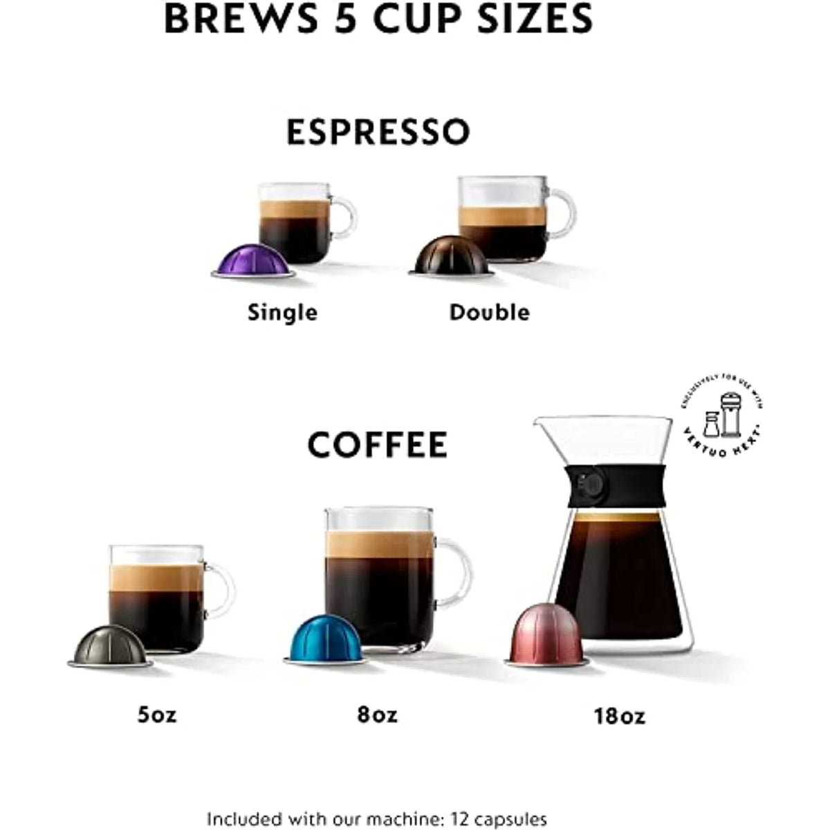 Black Single Serve Coffee and Espresso Machine B98214