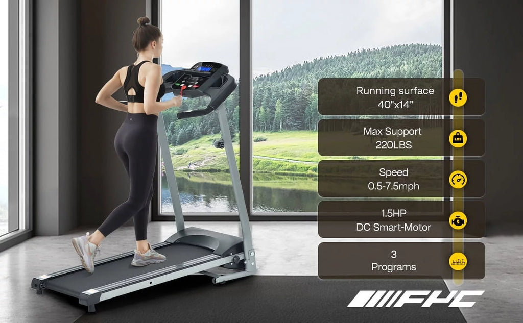 Foldable Electric Treadmill with LCD Monitor X864