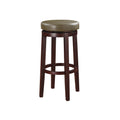 Green Swivel Backless Bar Stool O365225