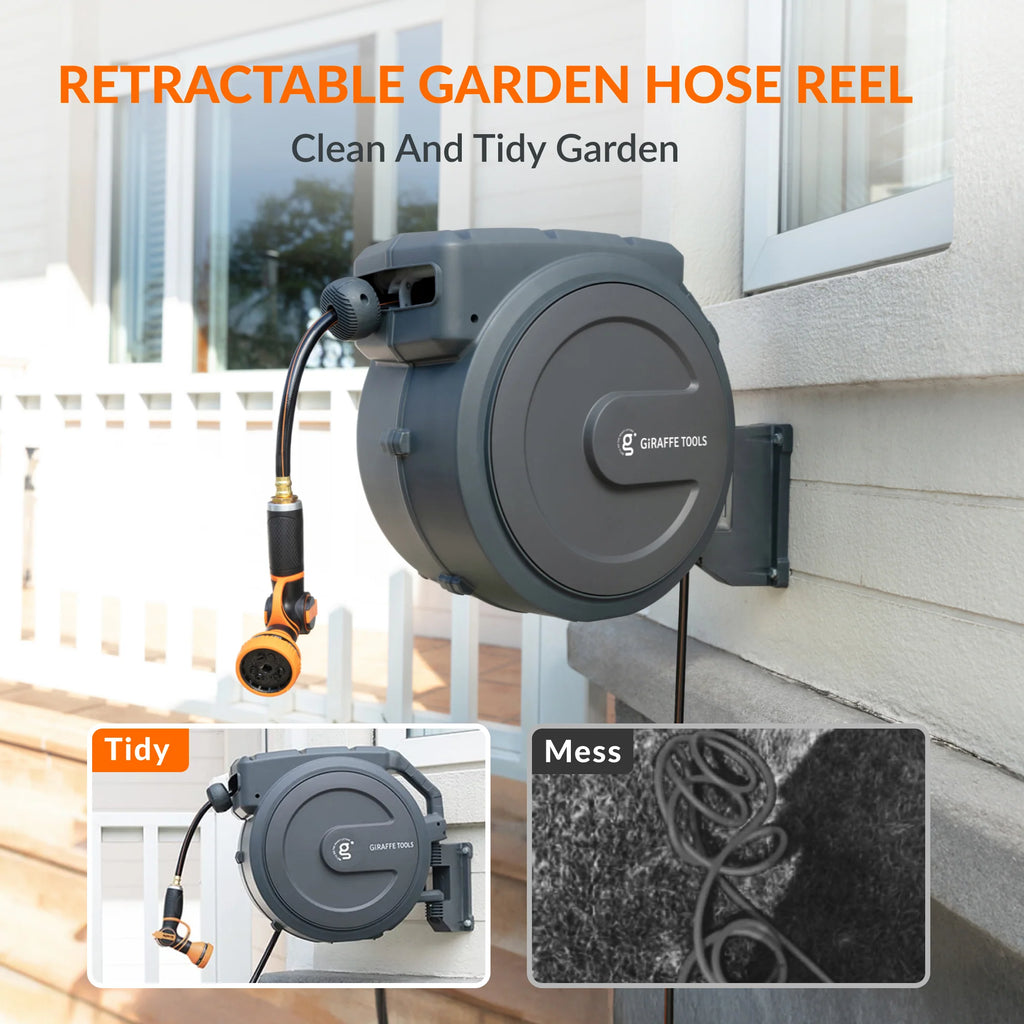 Retractable Garden Hose Reel 1/2in 100ft W441115