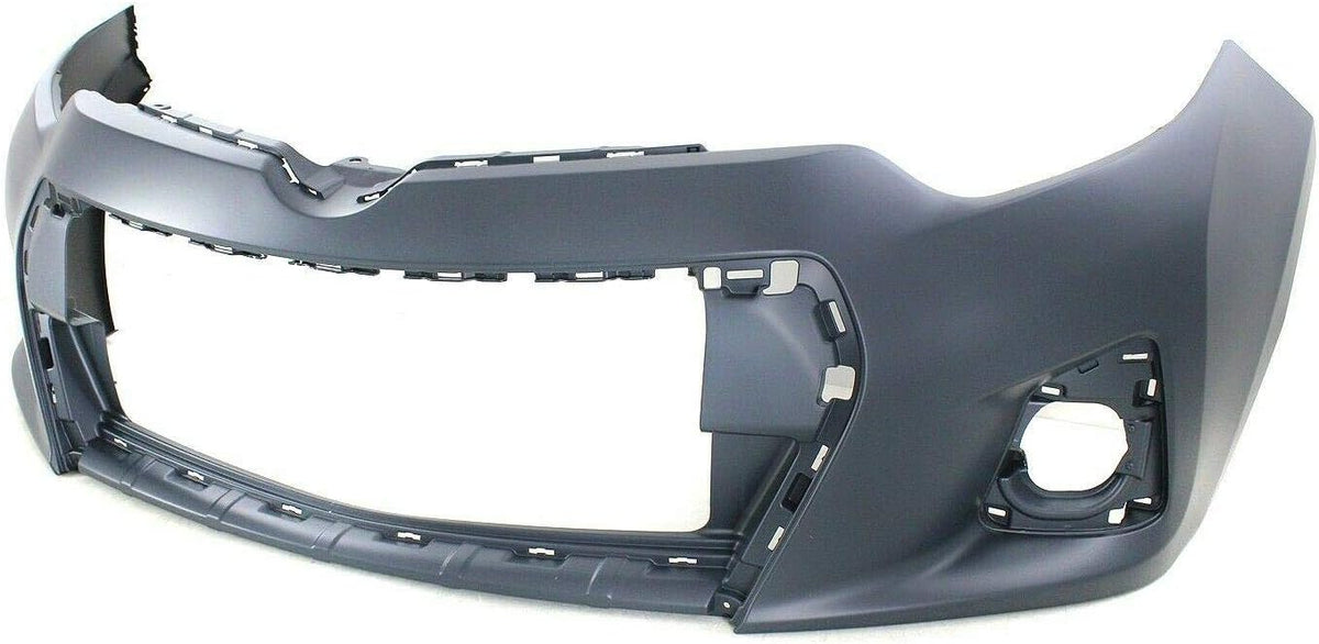 Primed Front Plastic Bumper Cover Fascia with Fog Light Holes for 2014-2016 Toyota Corolla Sedan B578888