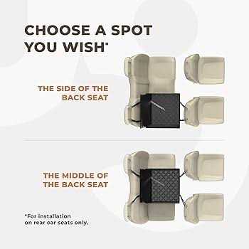 Extra Stable Dog Car Seat with 4 Fastening Straps T2093