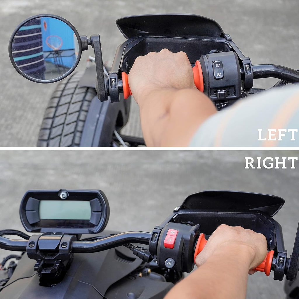 Black Plastic Handguards Wind Deflector Kit 2PCS Q13490