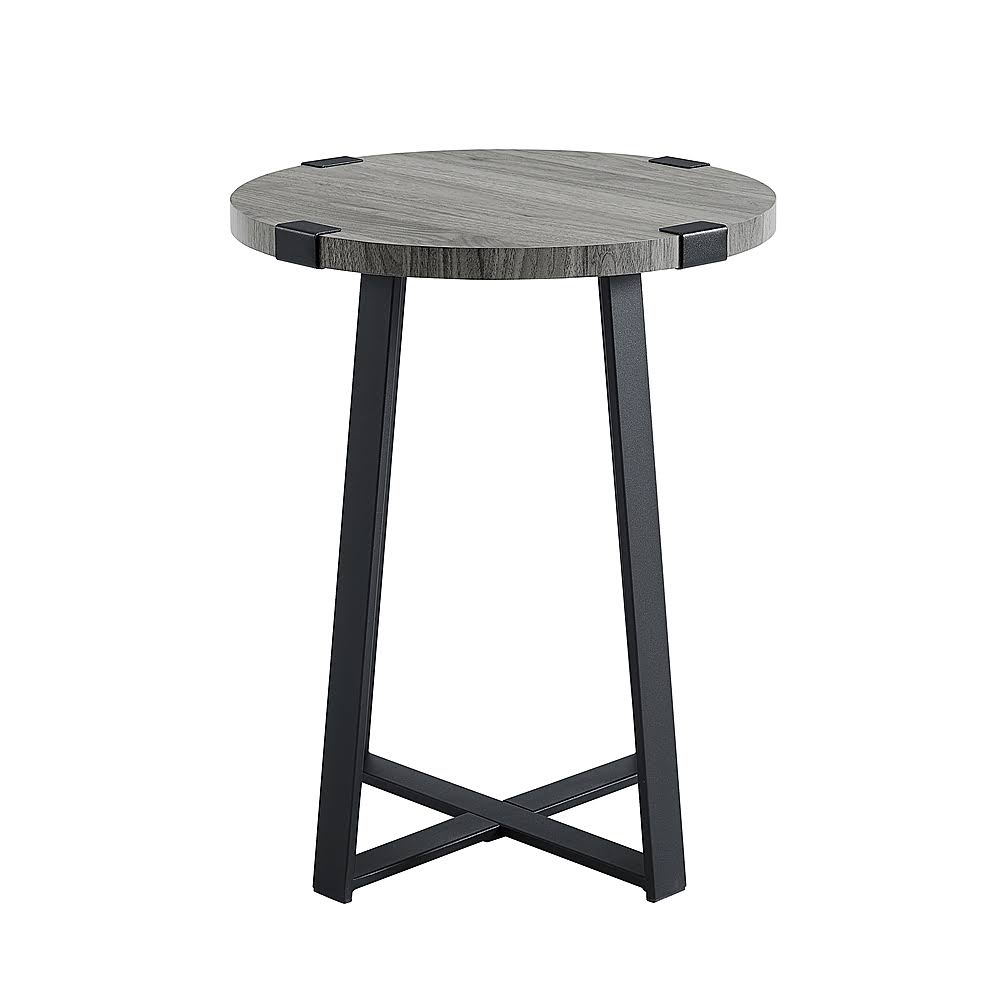 Metal Wrapped Round MDF Side Table O5571
