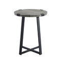 Metal Wrapped Round MDF Side Table O5571