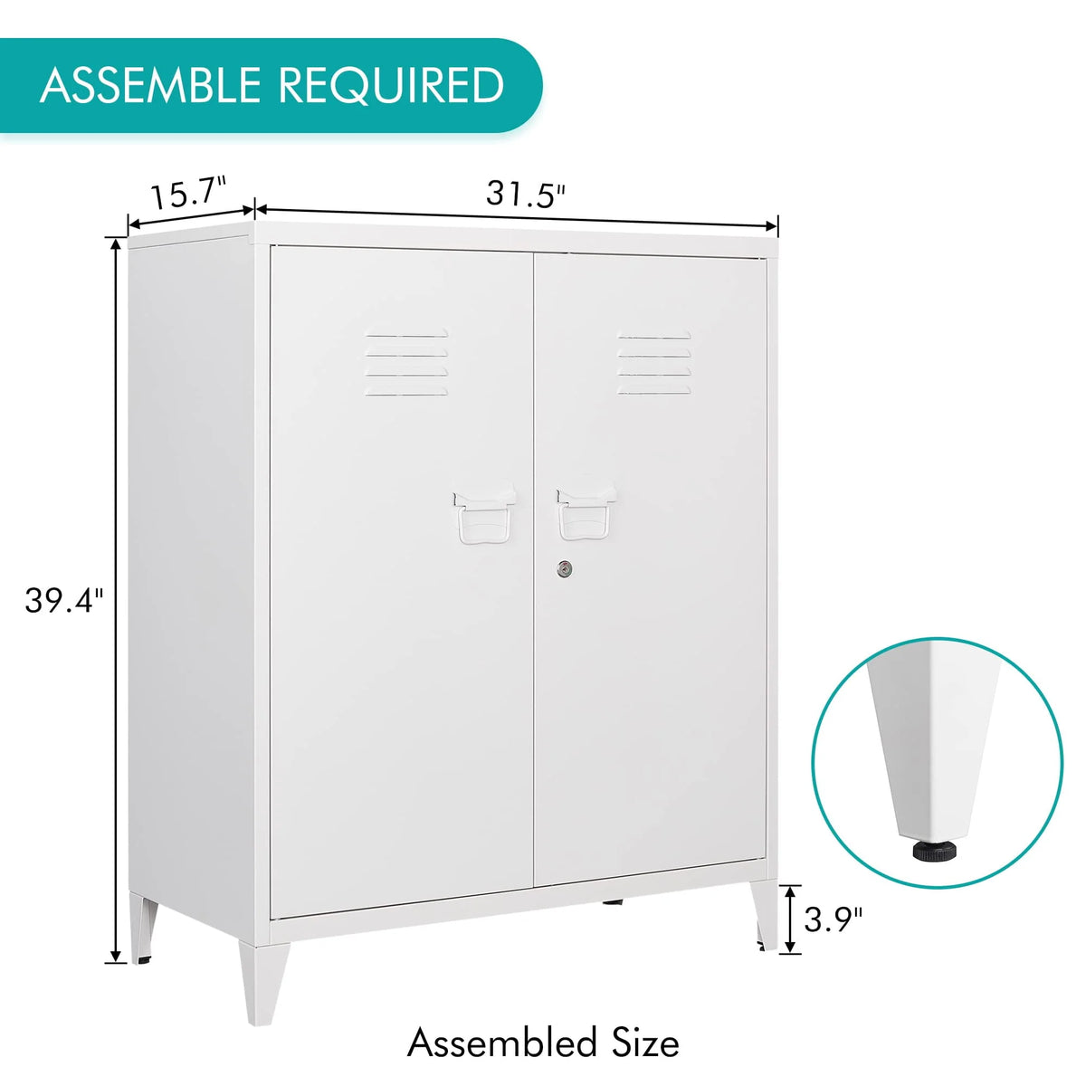 Metal Locker with 2 Doors F60640