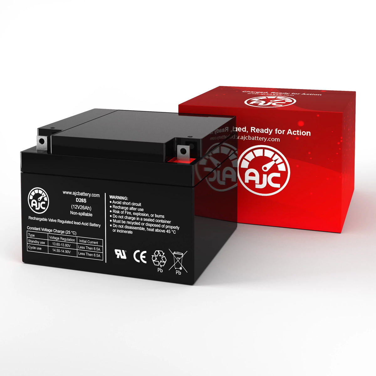 12V 26Ah Sealed Lead Acid Battery S296