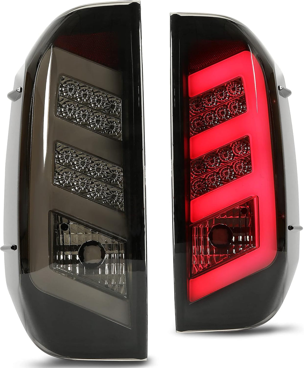 LED Tail Lights Black Smoke Pair Z7135