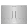 Stainless Steel BBQ Grill Double Access Door Panel with Vent T79432