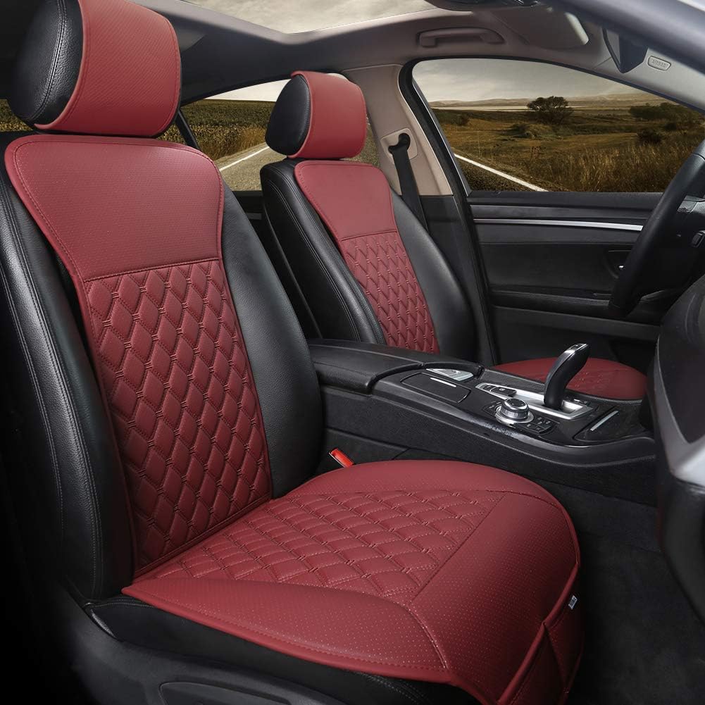 Black 1 Pair Car Seat Covers with Backrest X72347