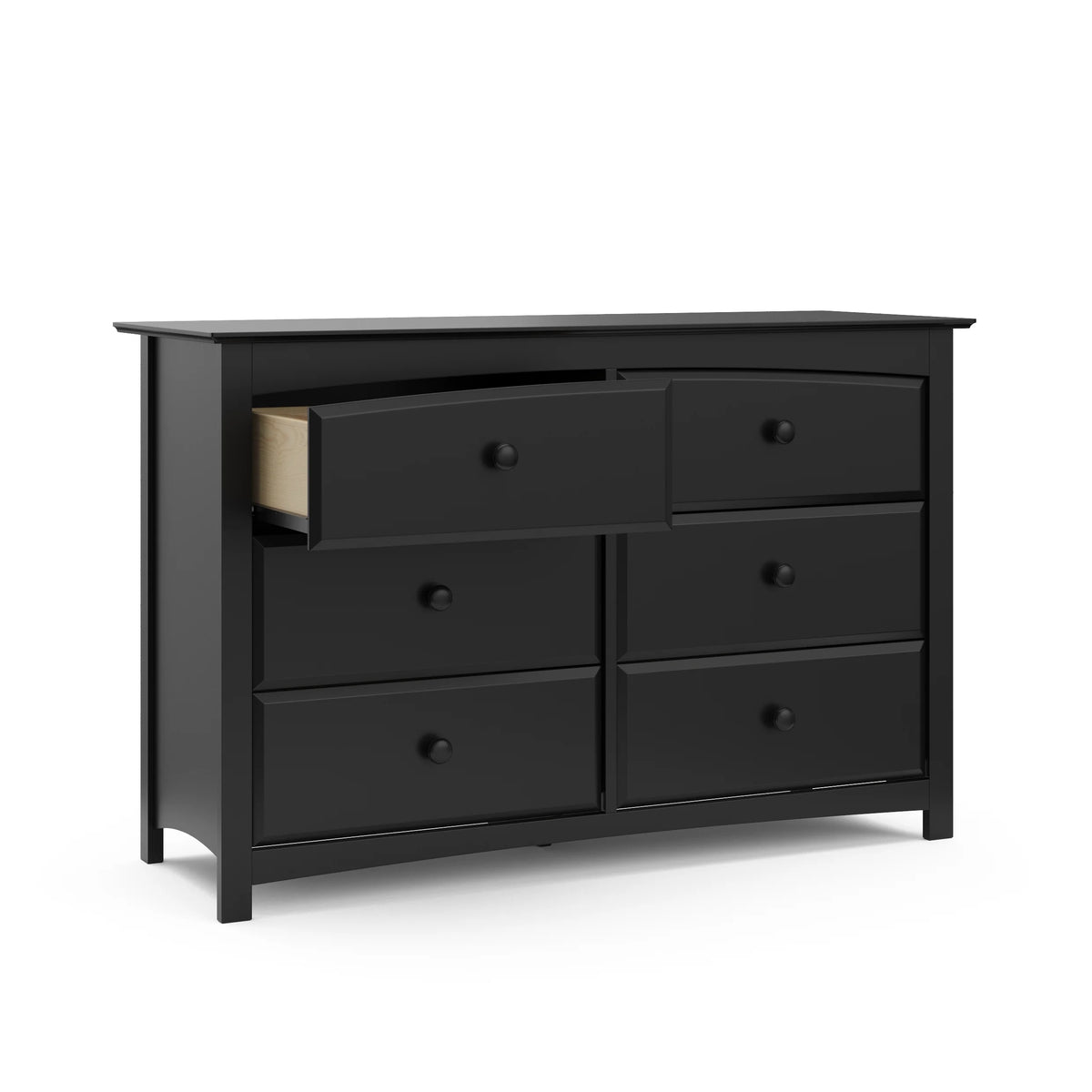 White 6 Drawer Double Dresser A5464
