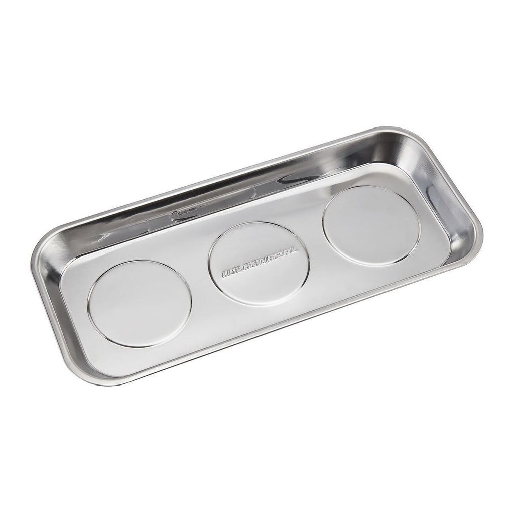14-1/8 in. x 6-1/4 in. Magnetic Stainless Steel Parts Tray Q6663