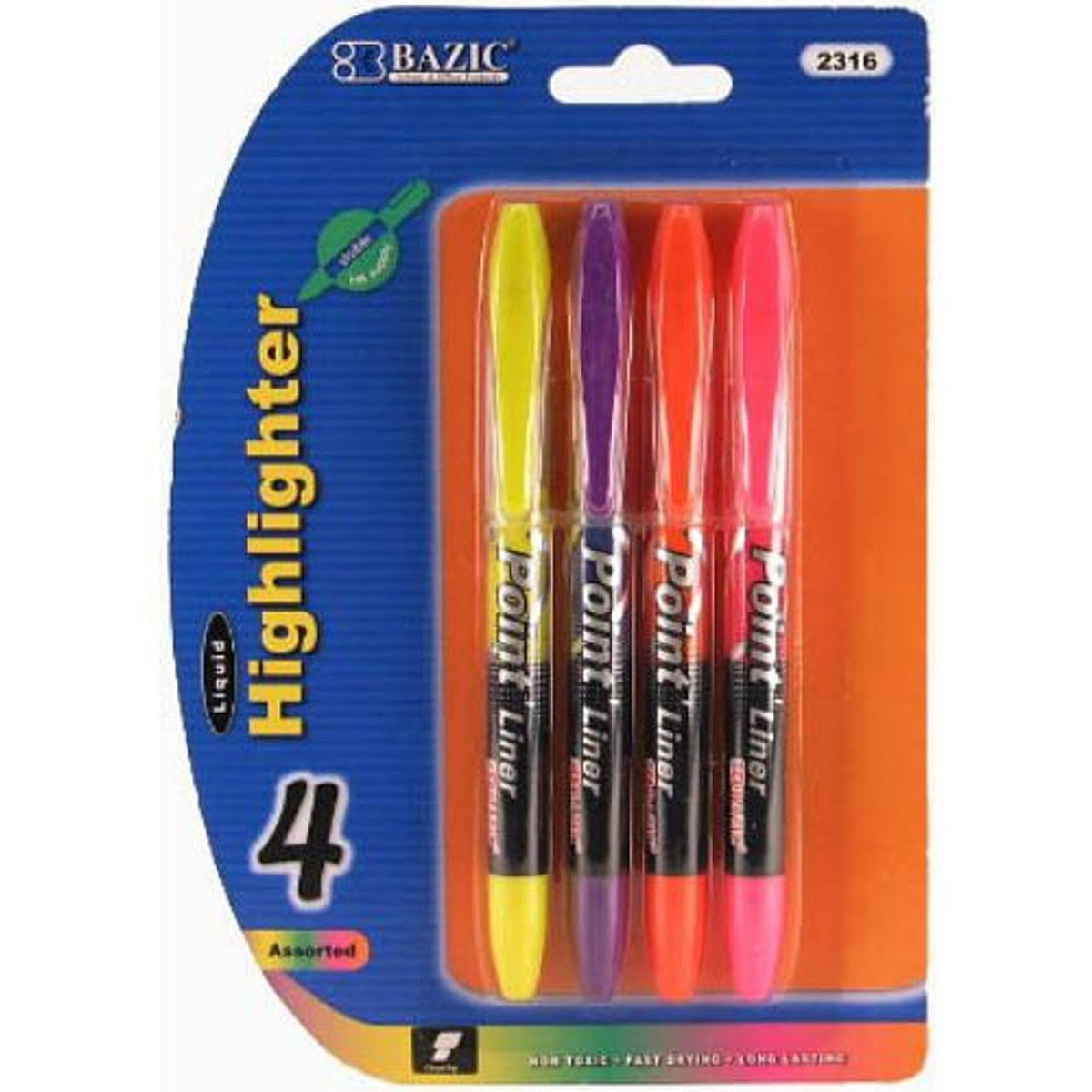 4pc Pen Style Liquid Highlighter F52031