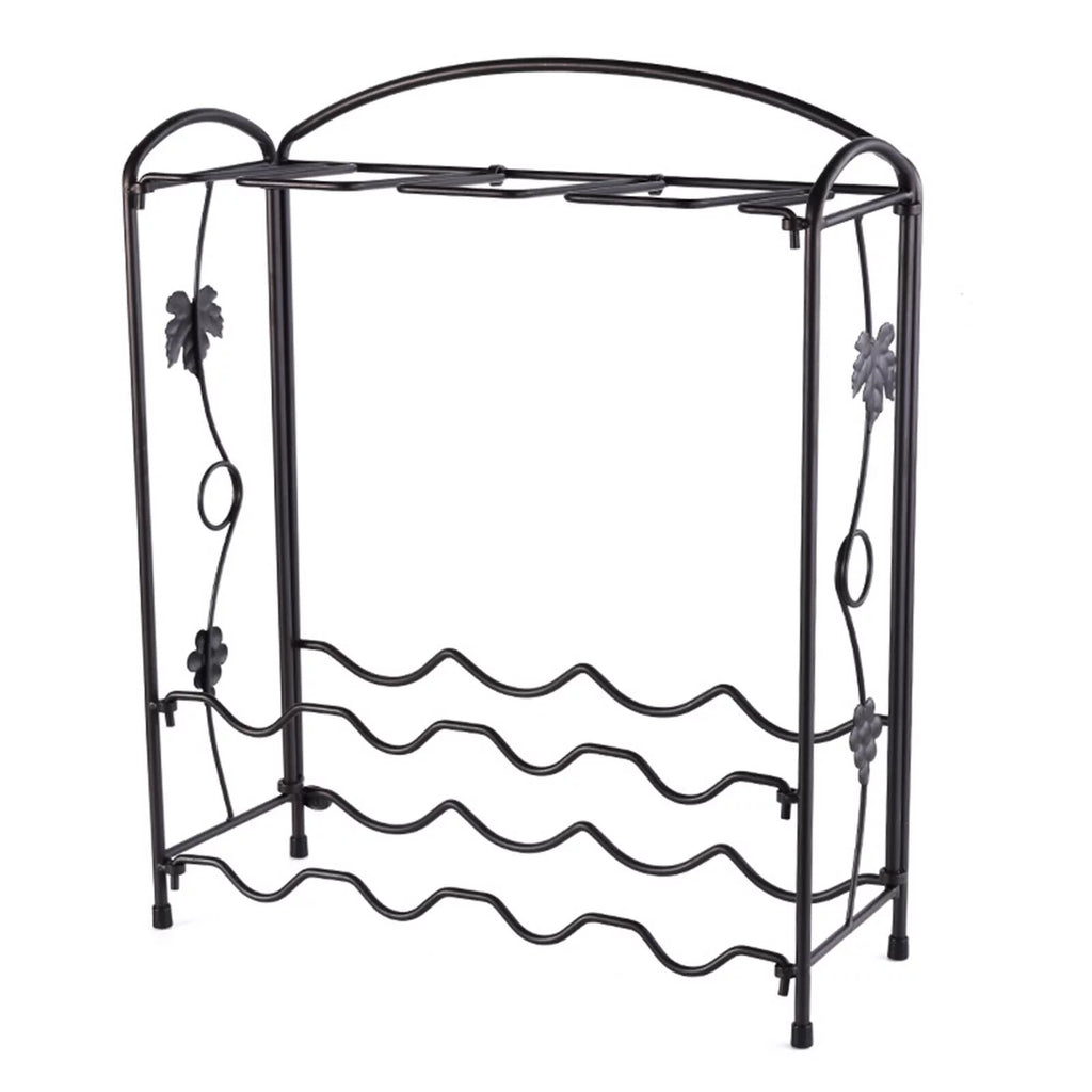 2-Tier 8 Bottles Stackable Wine Rack Y834