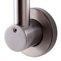Brushed Nickel 12" Round Raised Wall Mounted Shower Arm Q9592