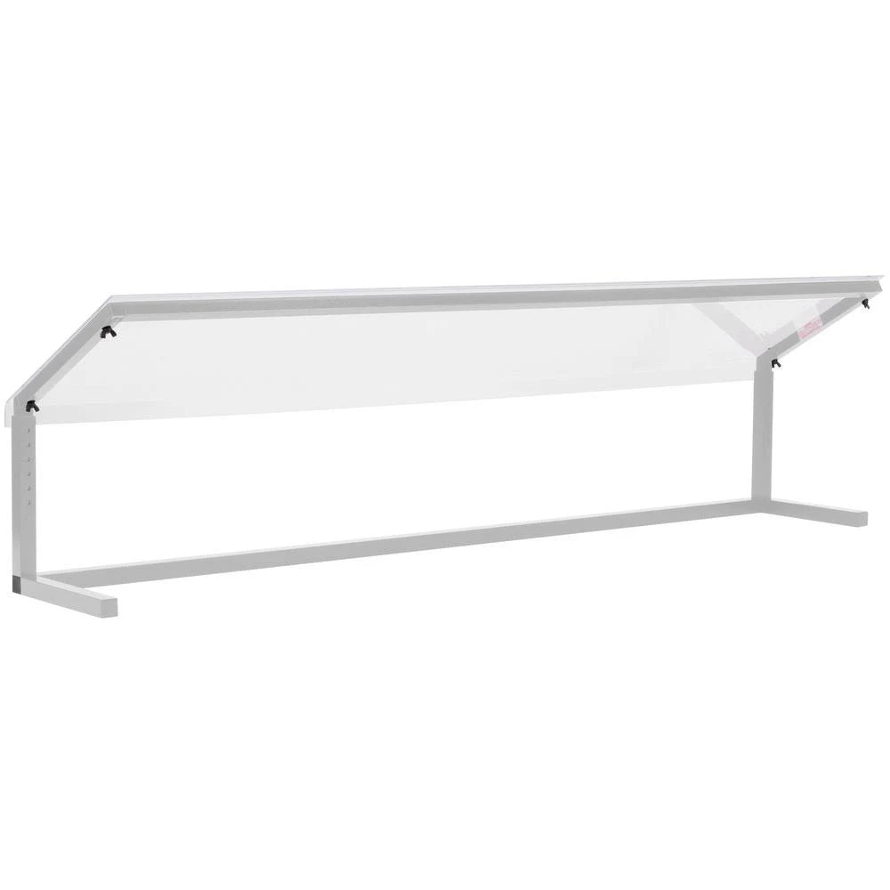 Clear Adjustable Single Sided Sneeze Guard Q214