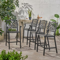 Set of 4 Aluminum Barstools C9385