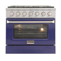 36 Pro-Style Natural Gas Dual Fuel Range with 4 Burners in Blue K7307