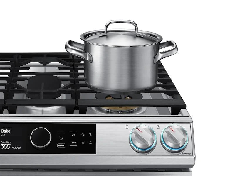 30" Wide 6.3 Cu. Ft. Slide-In Dual Fuel Range - Stainless Steel A841381