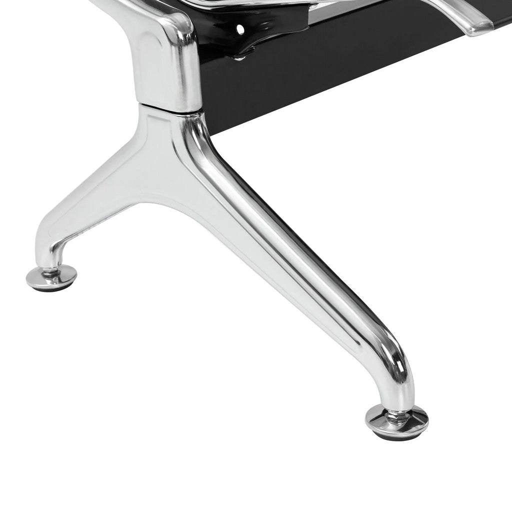 Black 3-Seat Waiting Room Chair with Arms H379450