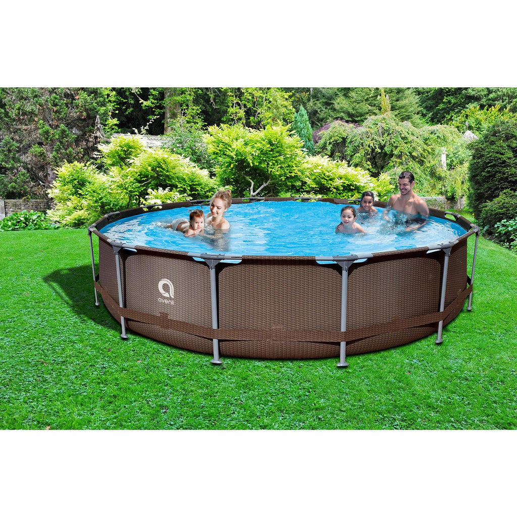 15 Foot x 33 Inch Steel Frame Above Ground Swimming Pool L22339