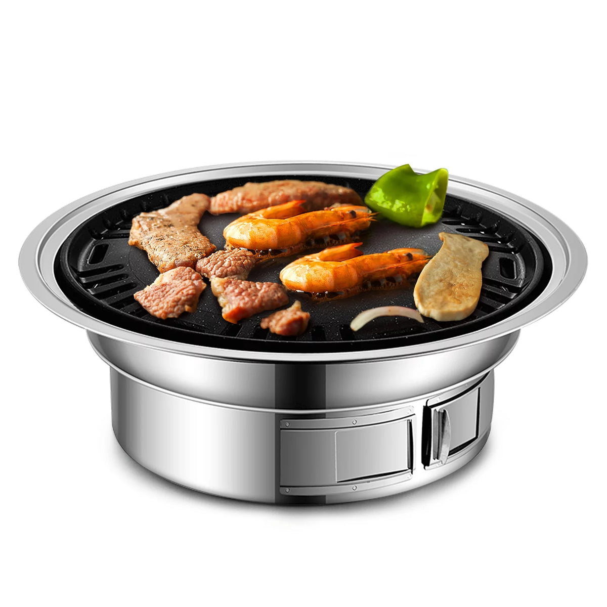 Portable Stainless Steel Charcoal Grill L54866