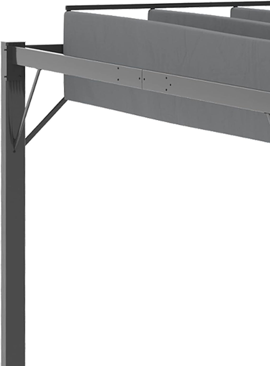 13' x 10' Outdoor Louvered Aluminum Pergola Gazebo with Adjustable Roof Q71452