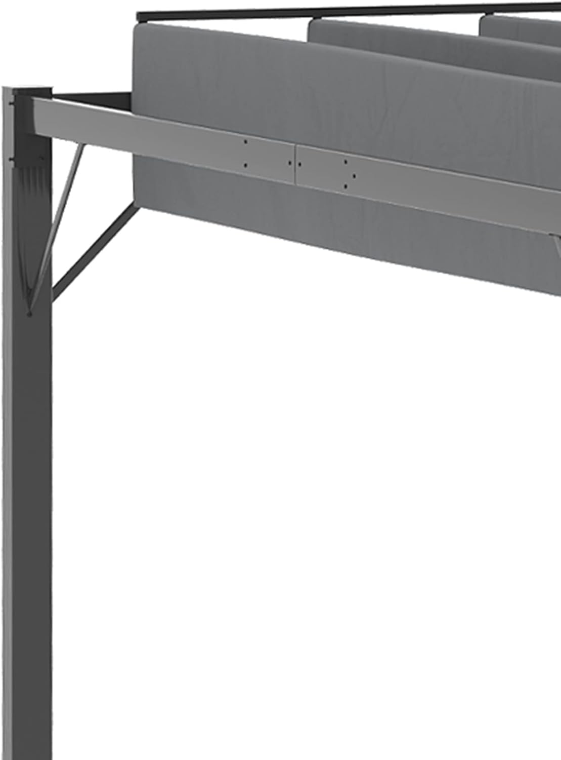 13' x 10' Outdoor Louvered Aluminum Pergola Gazebo with Adjustable Roof Q71452