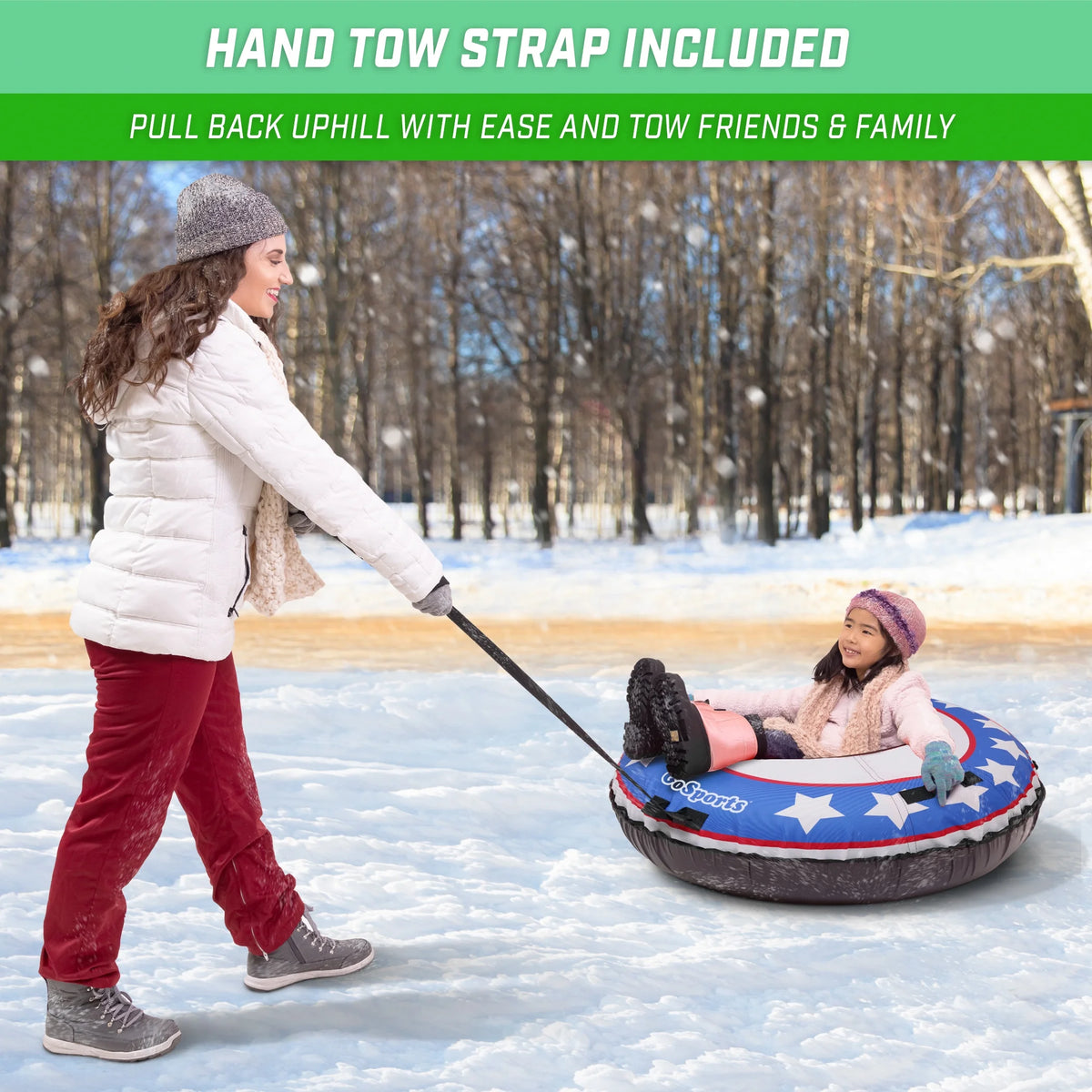 44" Heavy Duty Winter Snow Tube with Canvas Cover X123