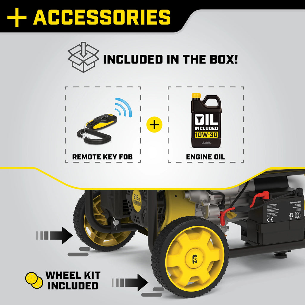 3500-Watt Portable Generator with Wireless Remote Start V62572