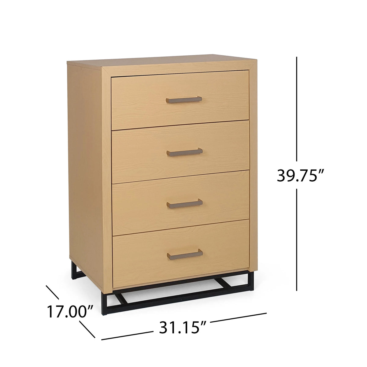 2 Piece 4 Drawer Dresser and Nightstand Set Z38640