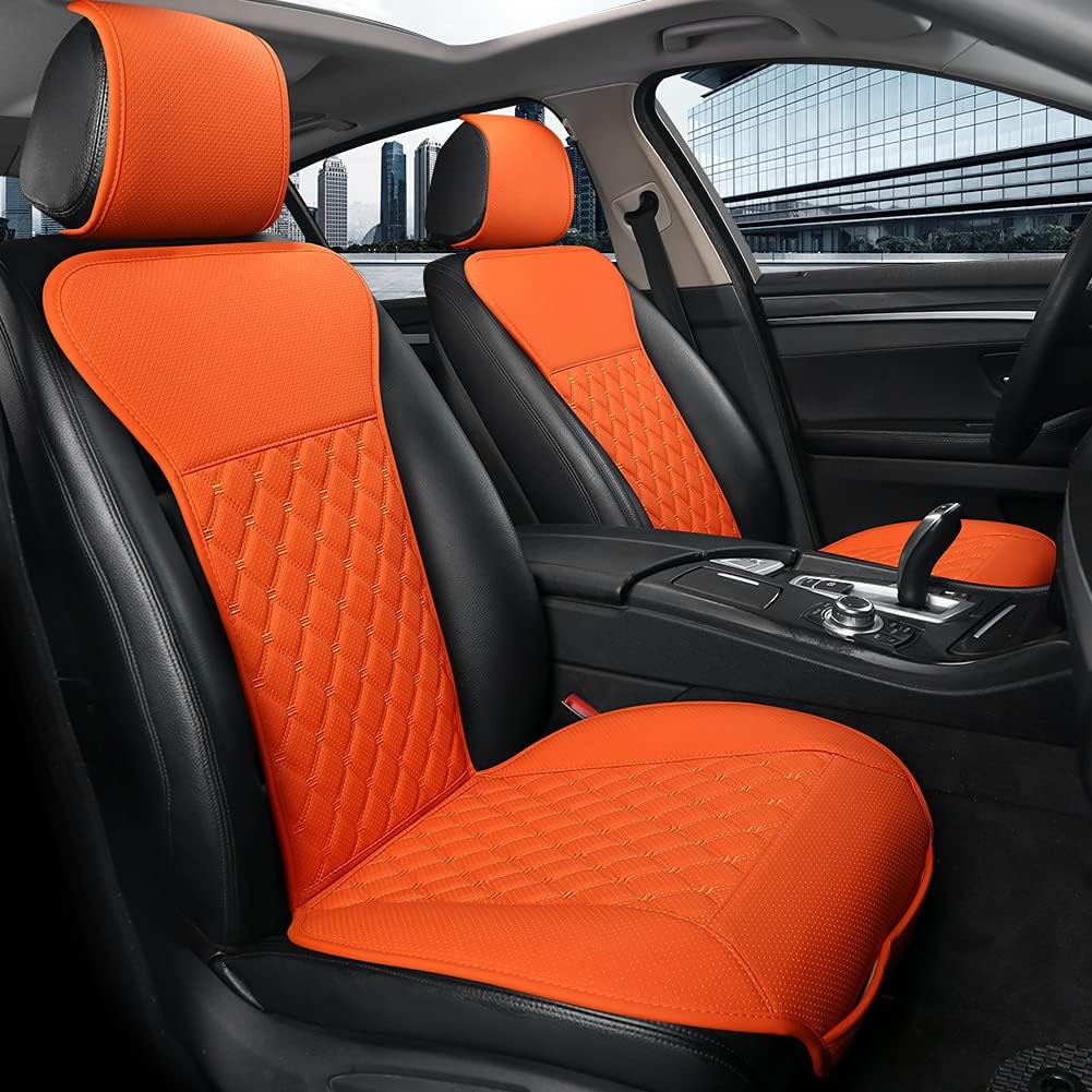 Black 1 Pair Car Seat Covers with Backrest X72347