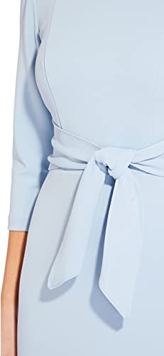 Bow Sheath Dress with Three Quarter Sleeves K1692