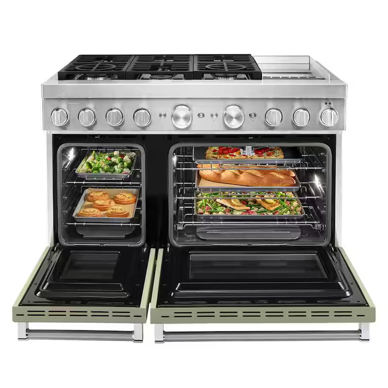 6.3 cu. ft. Smart Double Oven Dual Fuel Range with True Convection O8040