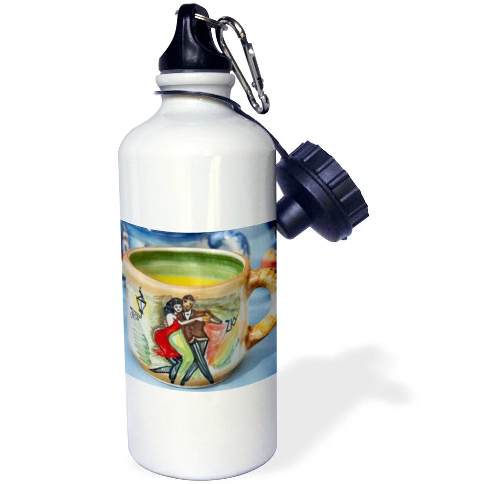 Straw Water Bottle, 21-ounce F236